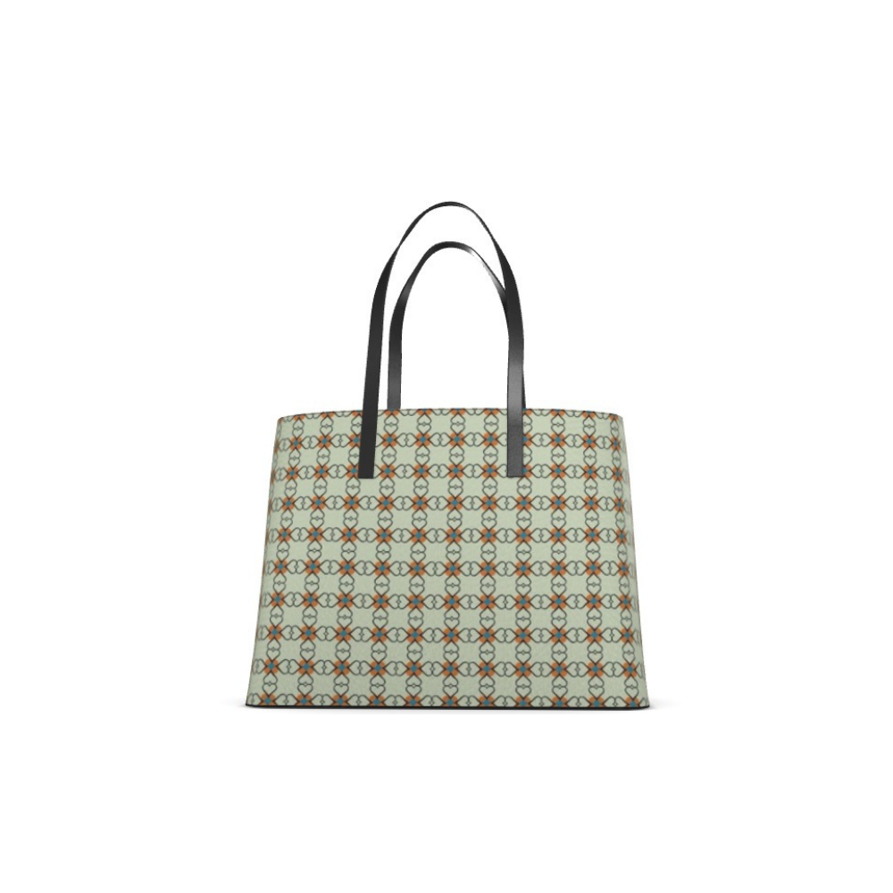 Sac fourre-tout Dolomitia en cuir orange