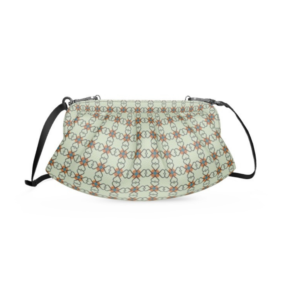 Bolso pequeño plisado Dolomitia naranja