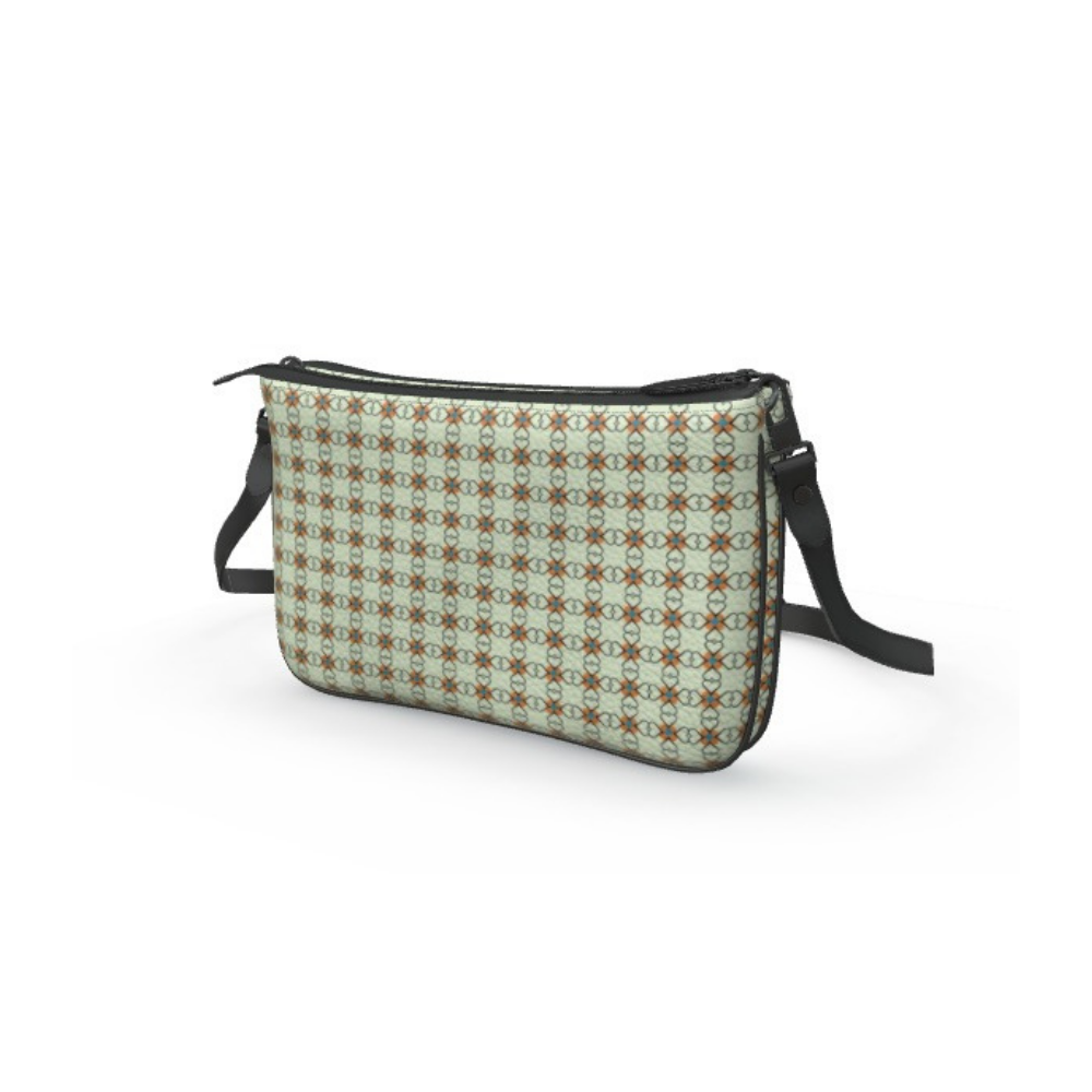Bolso de mano Dolomitia naranja con doble cremallera