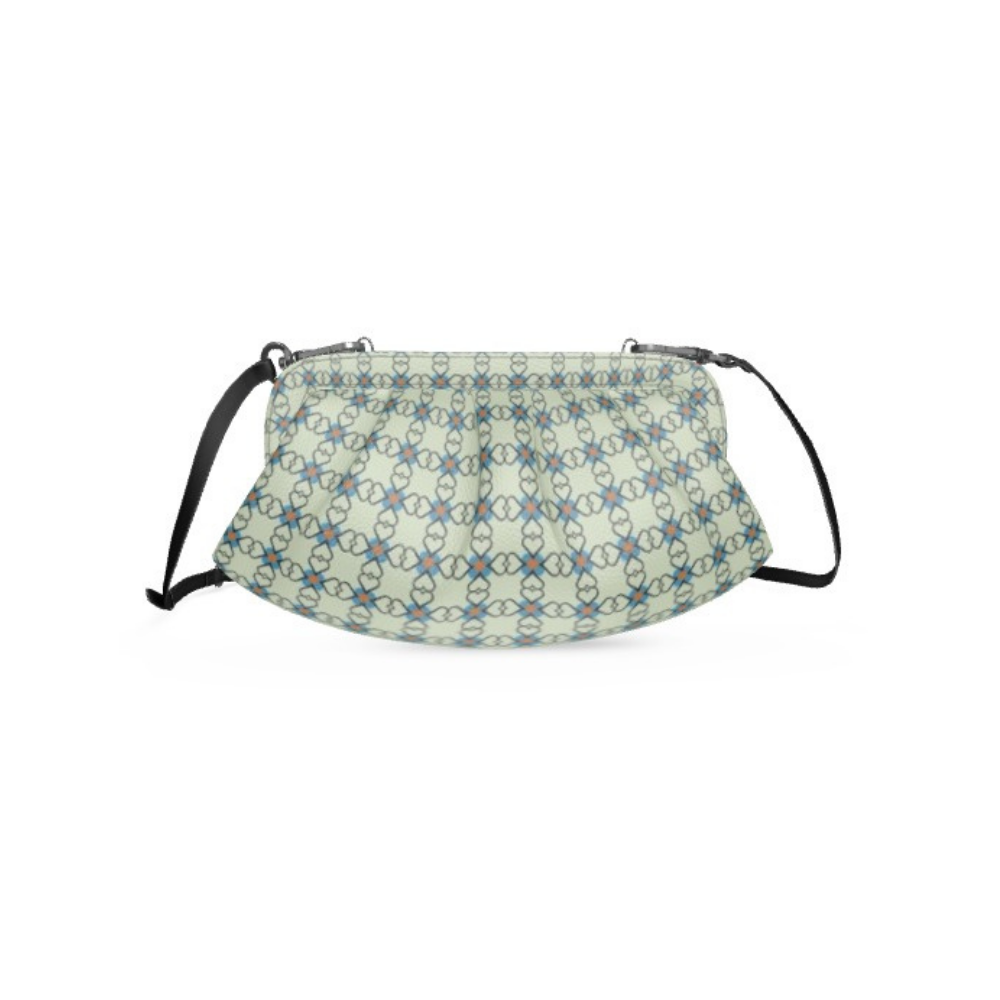 Bolso grande plisado Dolomitia azul