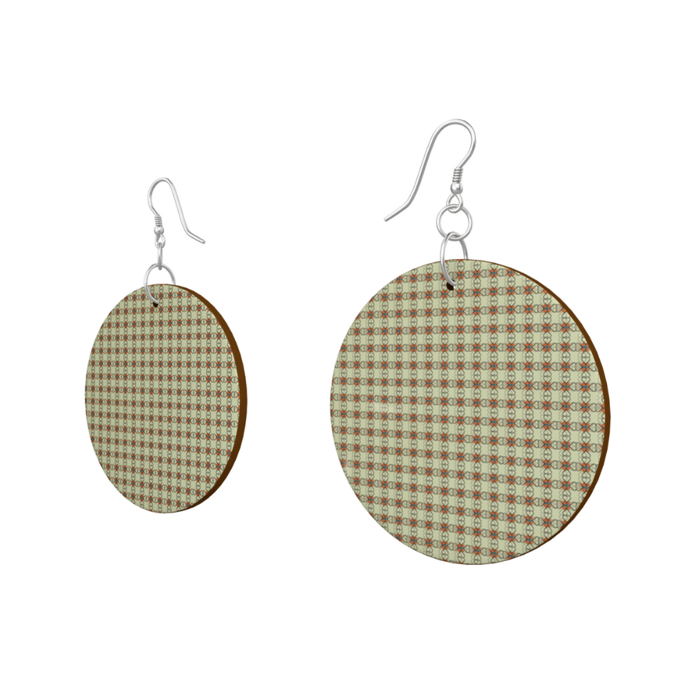 Boucles d'oreilles Dolomitia en bois d'oranger