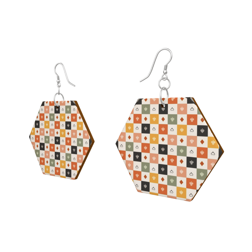Boucles d'oreilles hexagonales Remiria