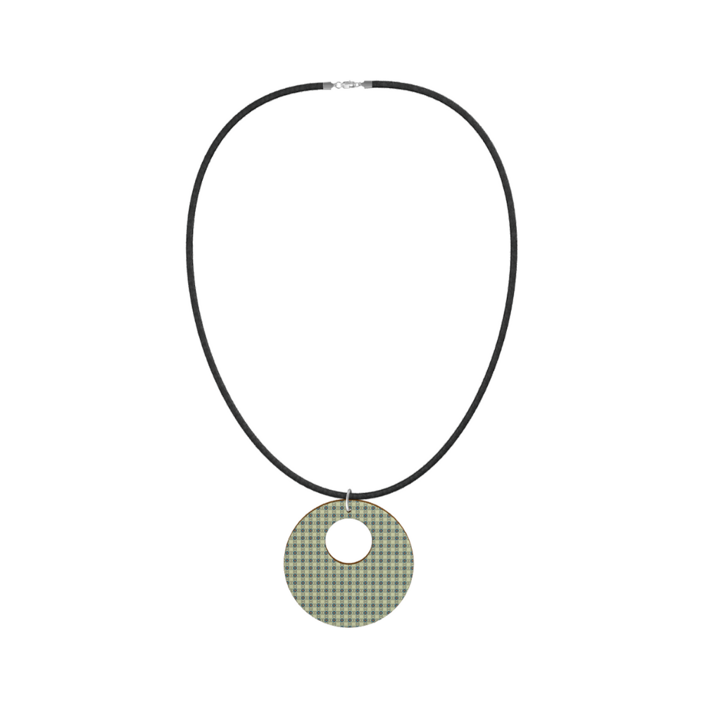COLLANA  CERCHIO CON FORO Dolomitia Blue