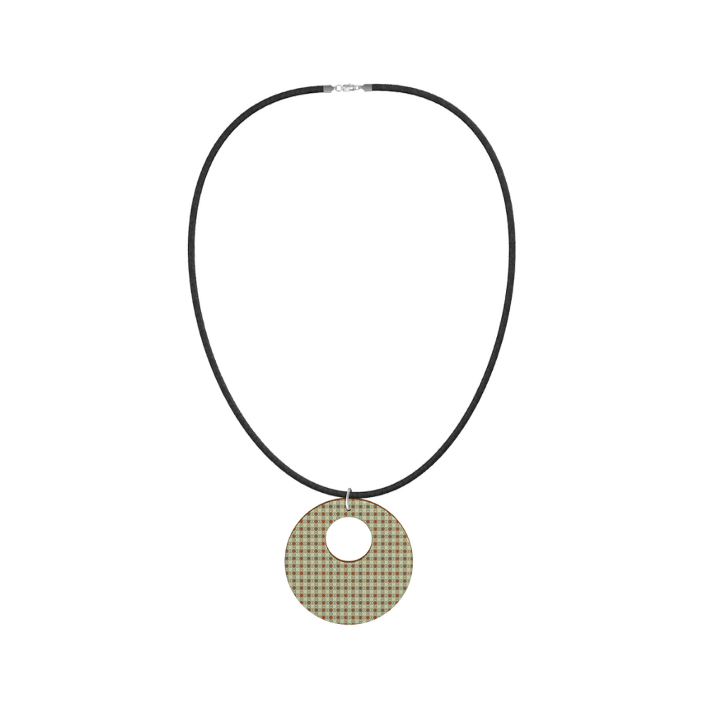 COLLANA  CERCHIO CON FORO Dolomitia Orange