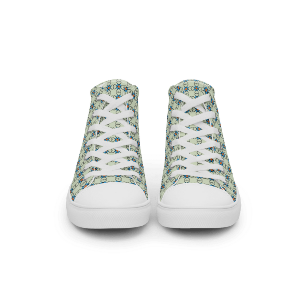 Dolomitia Blue Men's Canvas High Sneakers