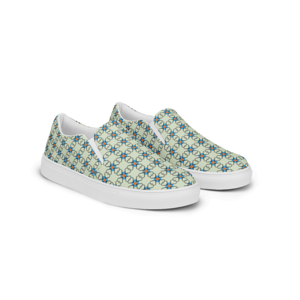 Dolomitia Blue Men's No-Lace Canvas Shoes